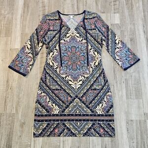 Westport 1962 Dress Size 6 Boho Festival Artsy Hippie Fairy Whimsical Pattern